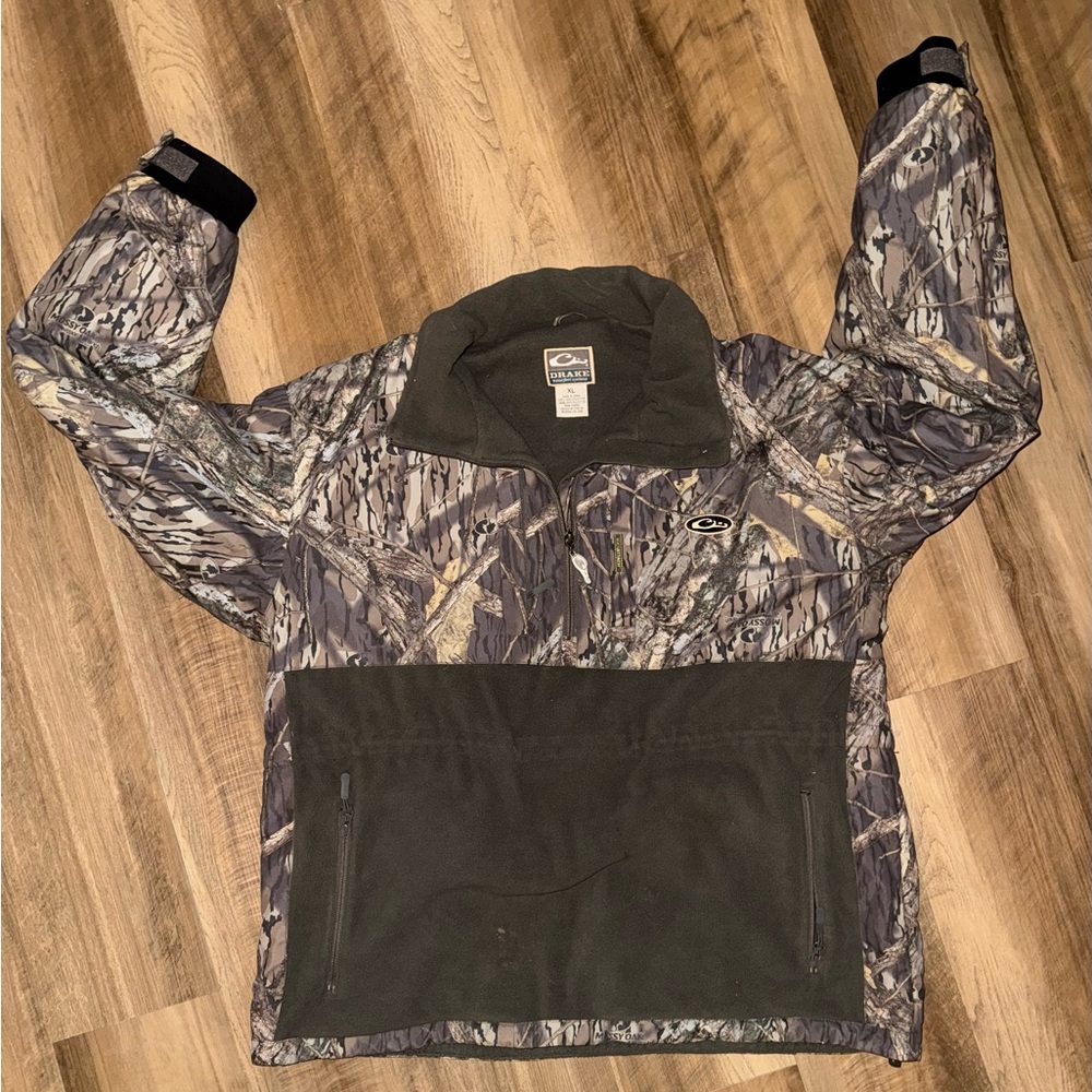 Drake Realtree Camo Jacket with Olive Fleece Collar